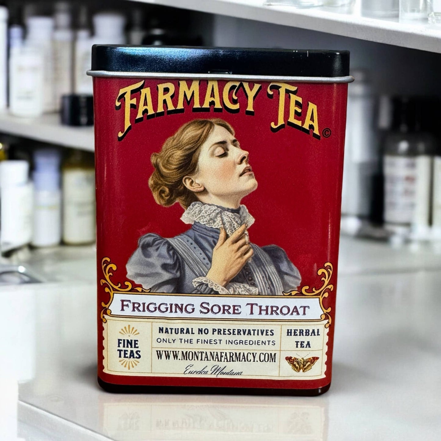 Frigging Throat Tea Soothing Tasty Tea Tin pocket/ travel