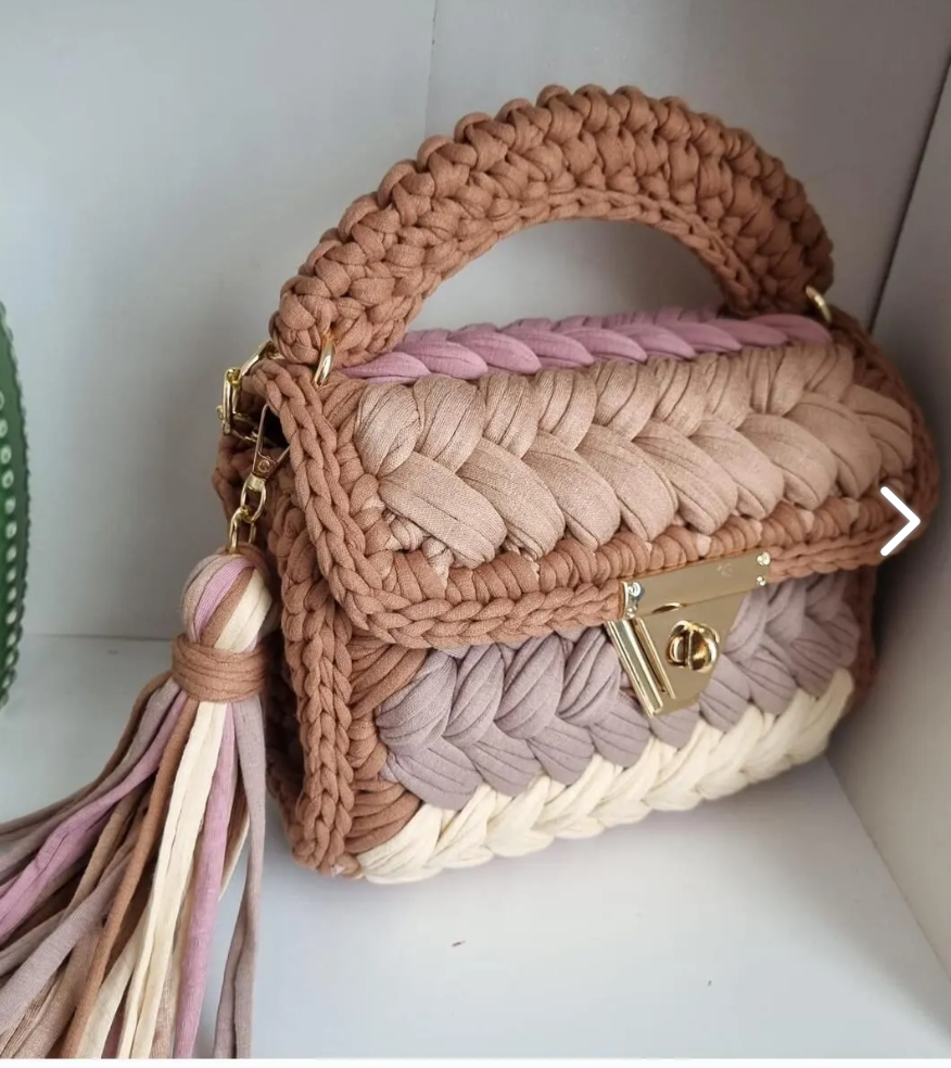 CHQEL - CHQEL Evening Clutch Bag for Women, Handmade Crochet Purse