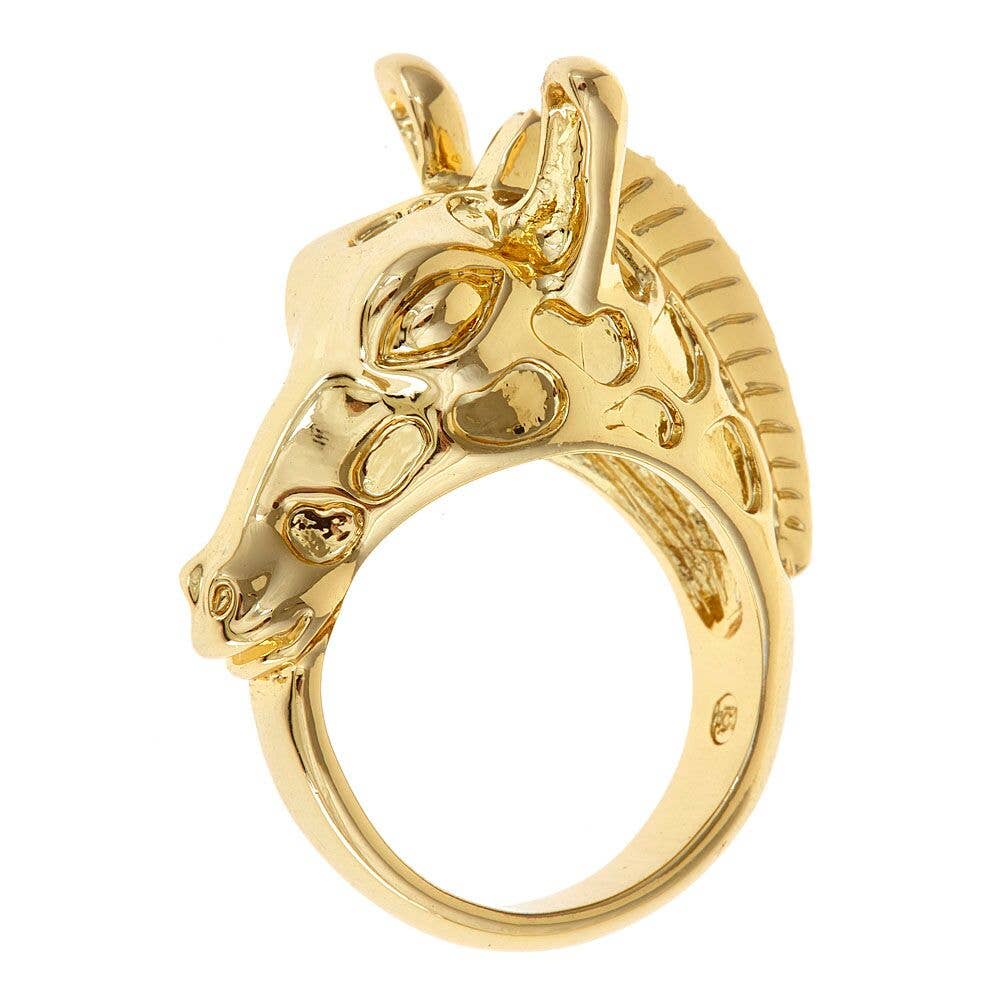 Fornash - Gold Gigi Giraffe Ring: 8