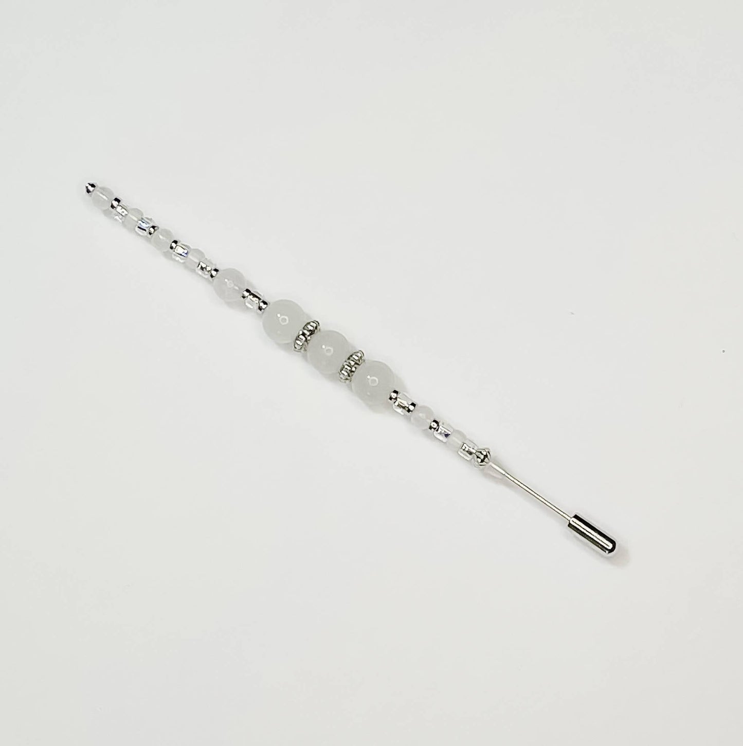 Assorted Deluxe 5" Stick Hat Pins : Pearl