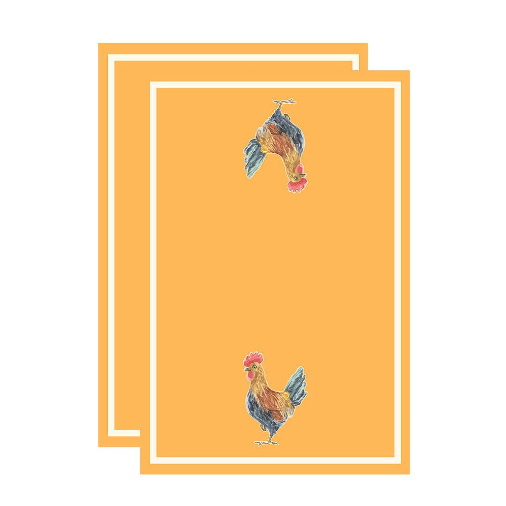 Rooster Floursack Kitchen Towel S/2: Multi / KT