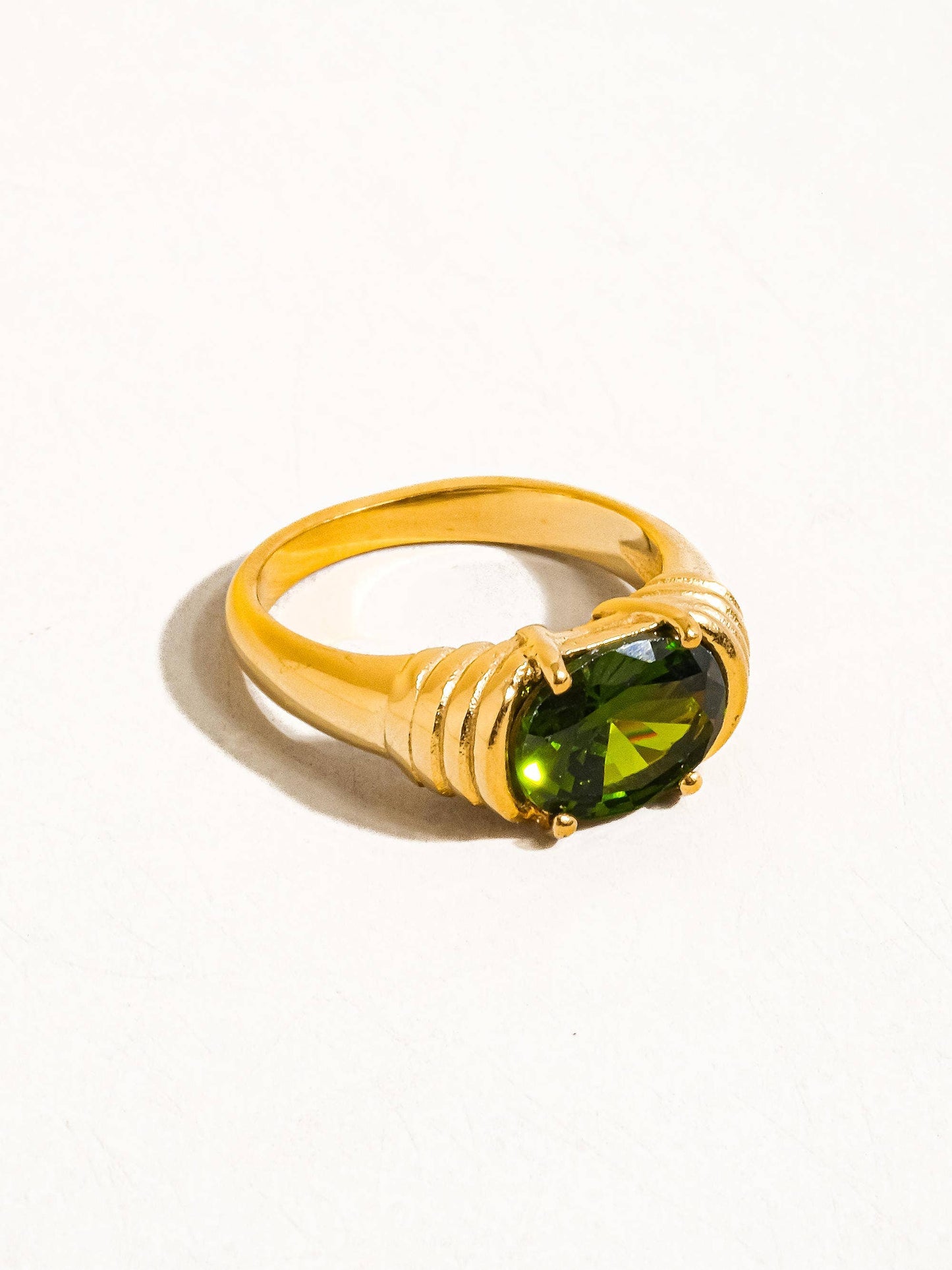 Flânerie by MAIQ - Verna 18K Gold Non-Tarnish Rhinestone Ring: White