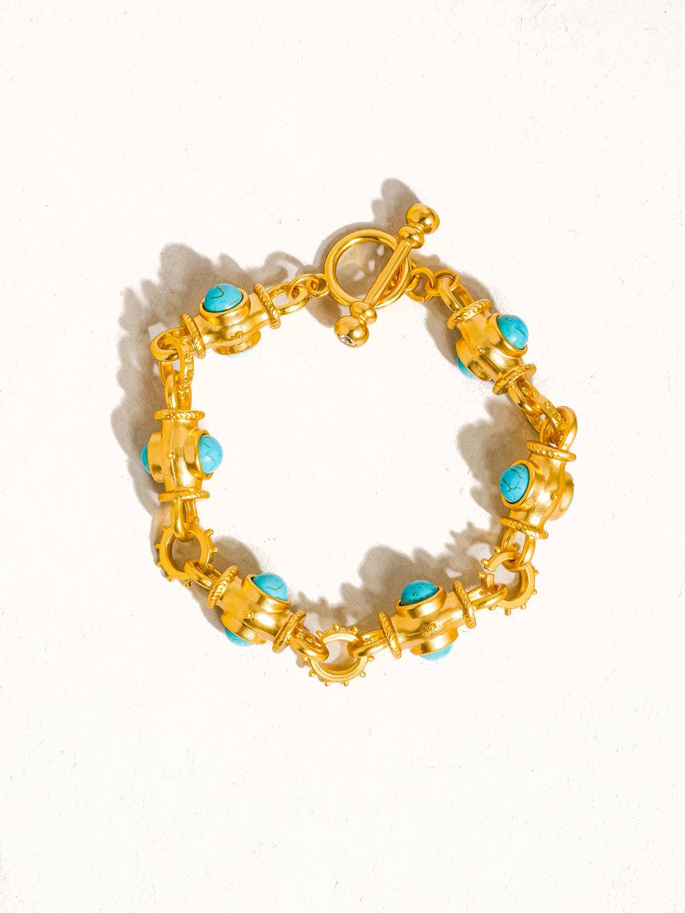 Flânerie by MAIQ - Atley 18K Gold Vintage Turquoise Bracelet: Turquoise
