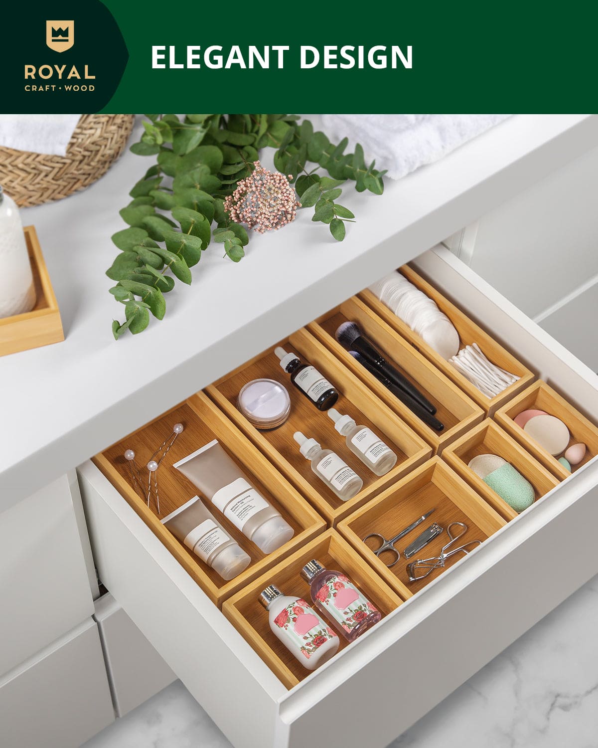 Storage Box Set of 8, Natural
