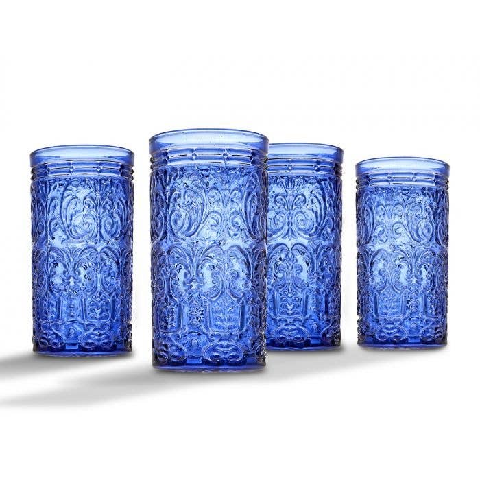 Godinger - Jax Blue Highball Set