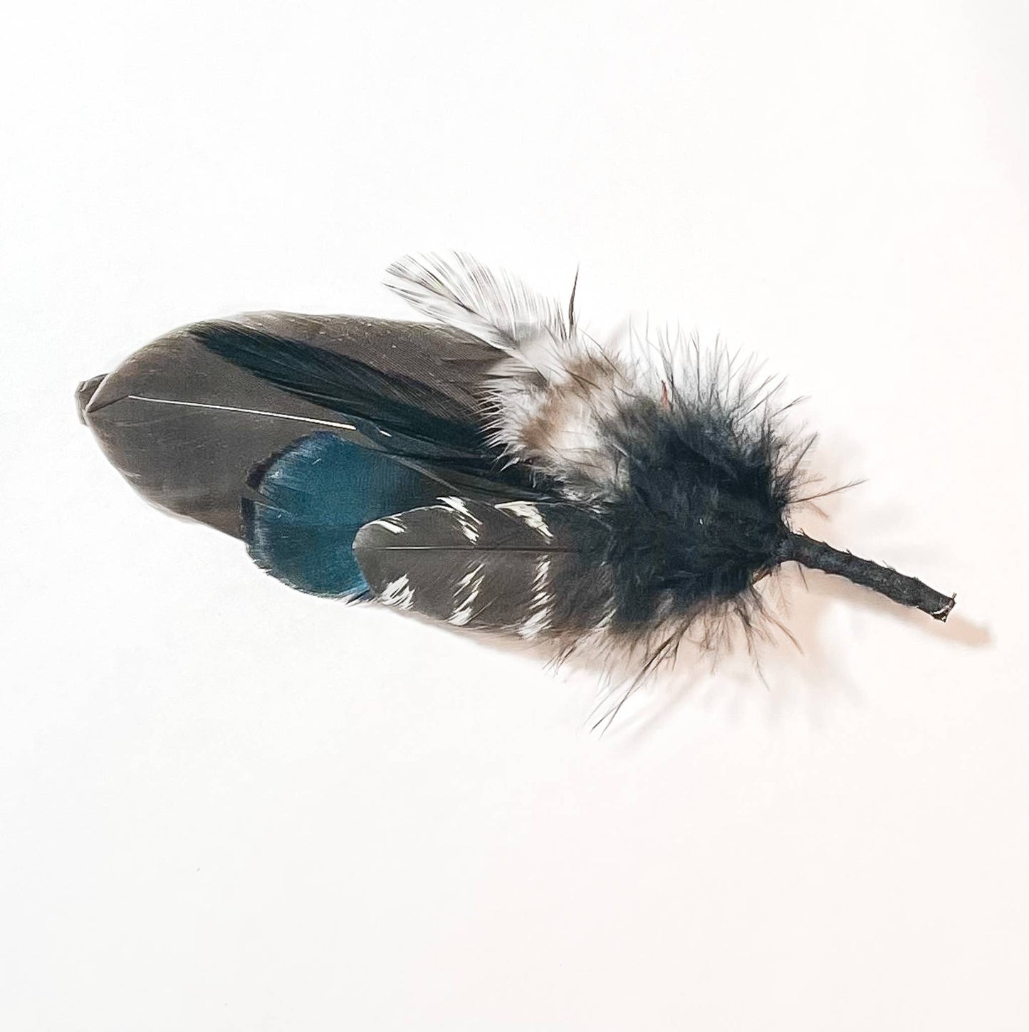 Feather Boutonniere Hat Pin, HatBand Pin 28p
