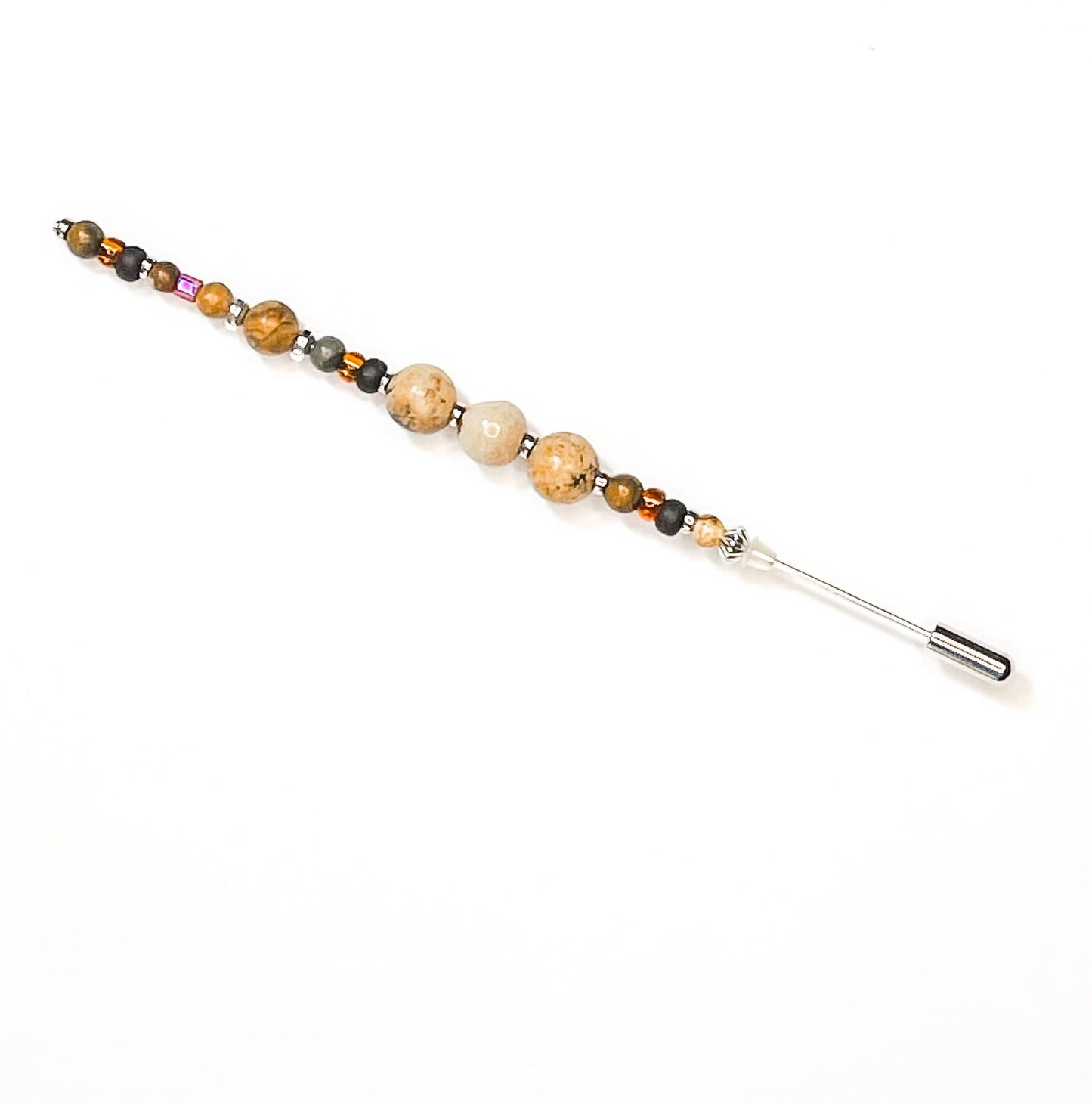 Assorted Deluxe 5" Stick Hat Pins : Turquoise Magnesite