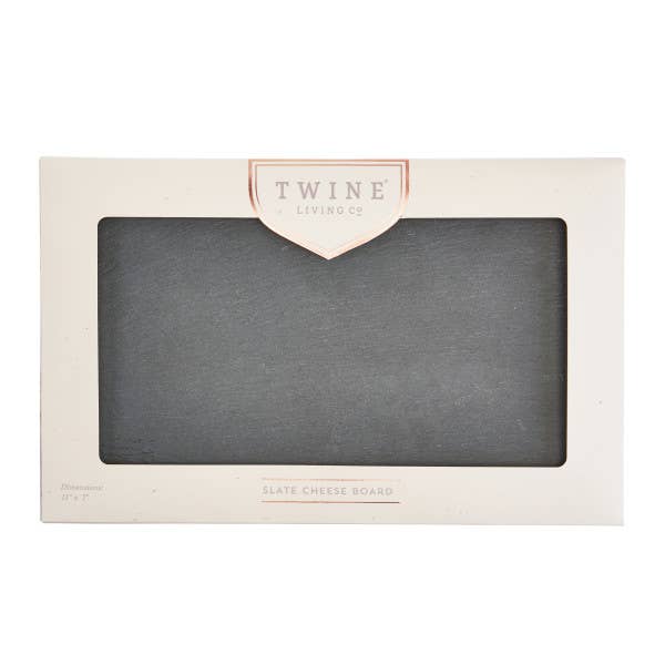 11" Slate Cheese Board w/ Natural Edges - Includes Chalk