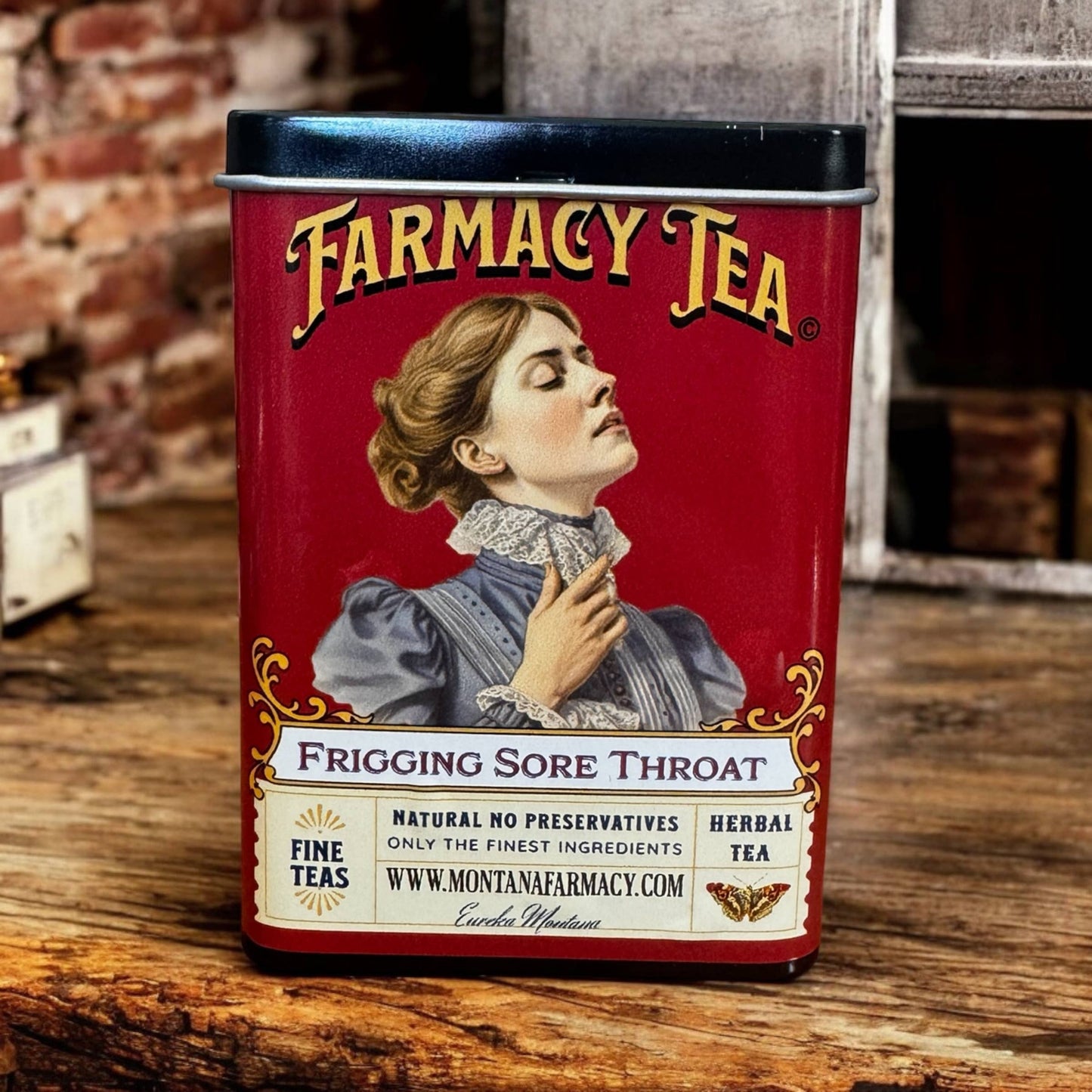 Frigging Throat Tea Soothing Tasty Tea Tin pocket/ travel
