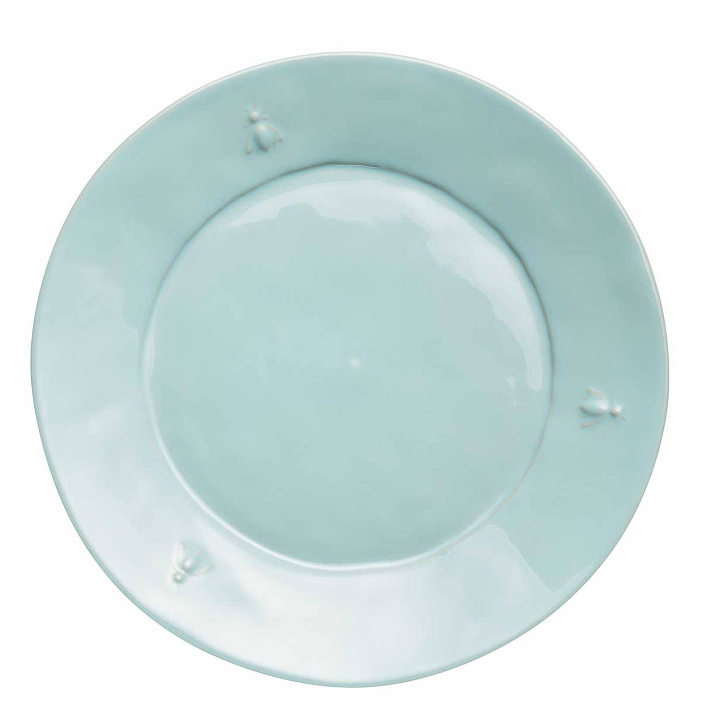 La Rocher Bee Ceramic Dinner Plates - Set of 4: Ecru