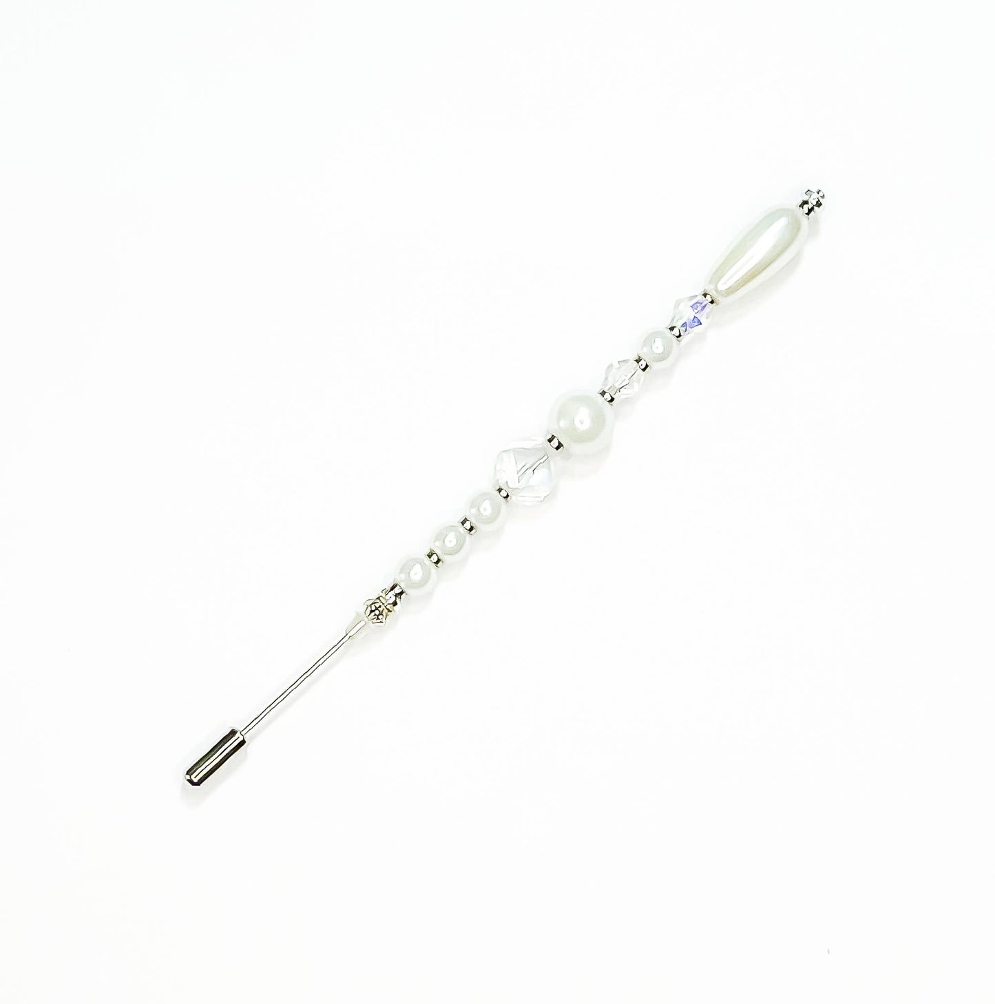 Assorted Deluxe 5" Stick Hat Pins : Pearl