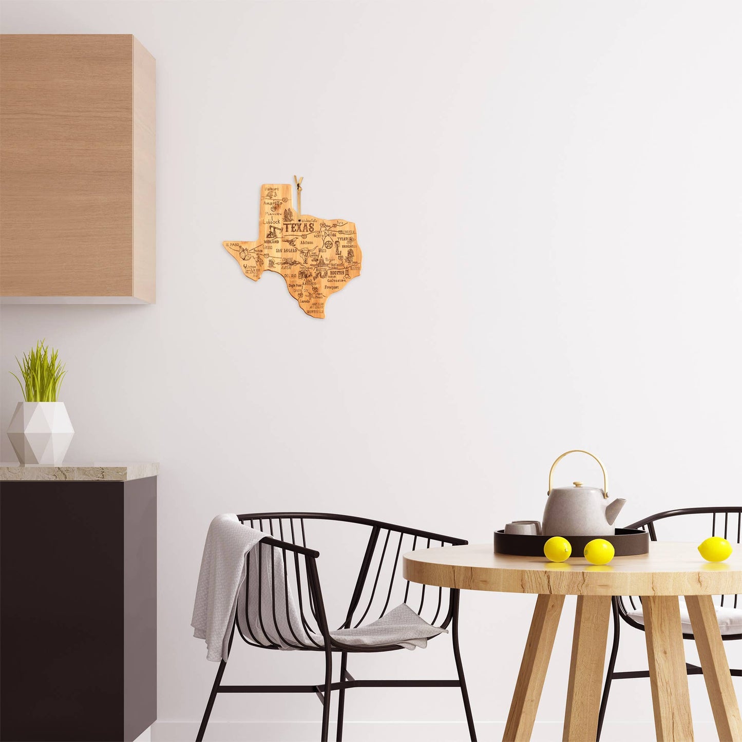 Destination Texas State-Shaped Serving & Cutting Board
