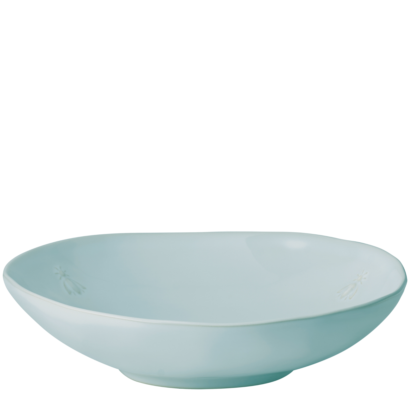 Bee Ceramic Pasta Plate Set- 4: Ecru