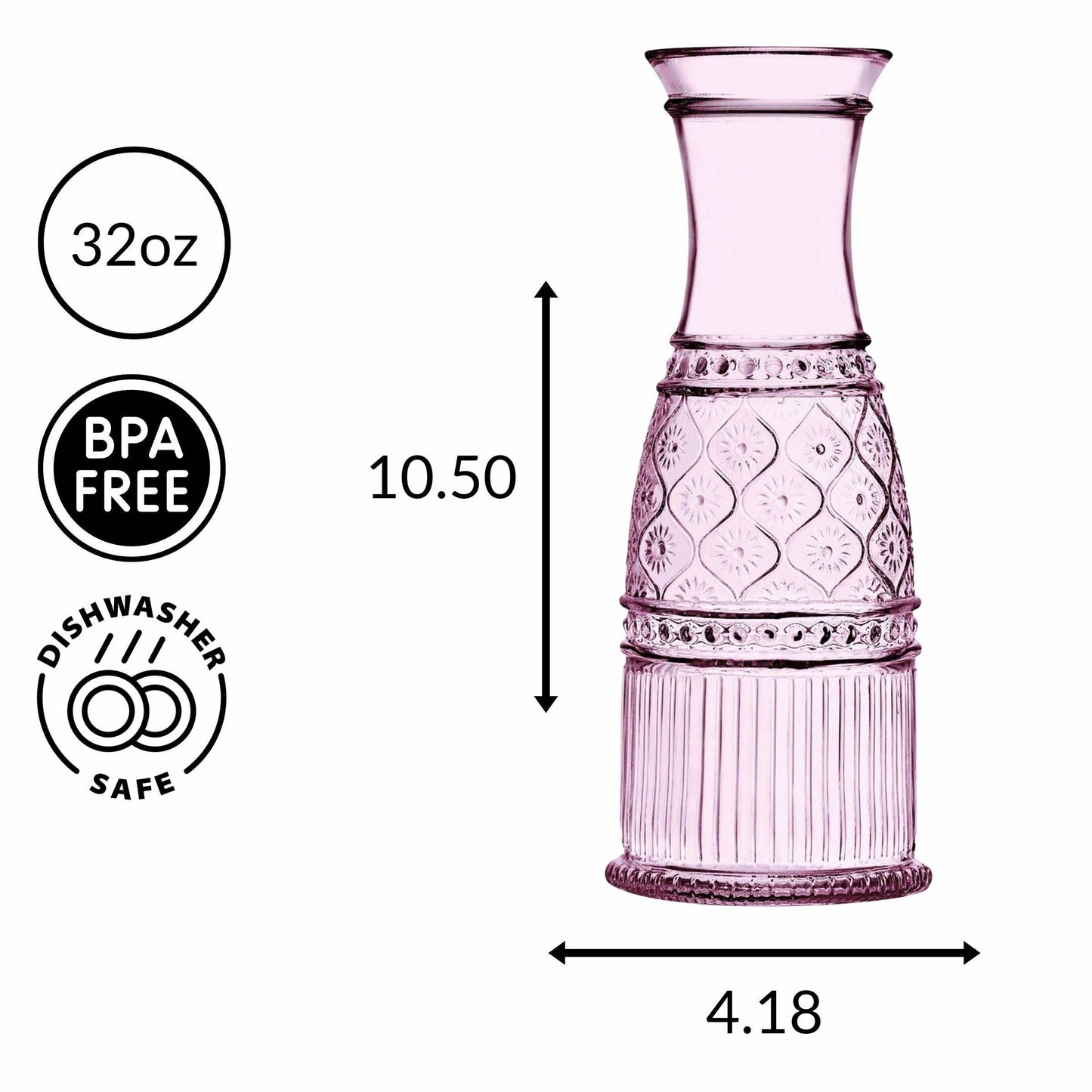 Godinger - Claro Pink Carafe