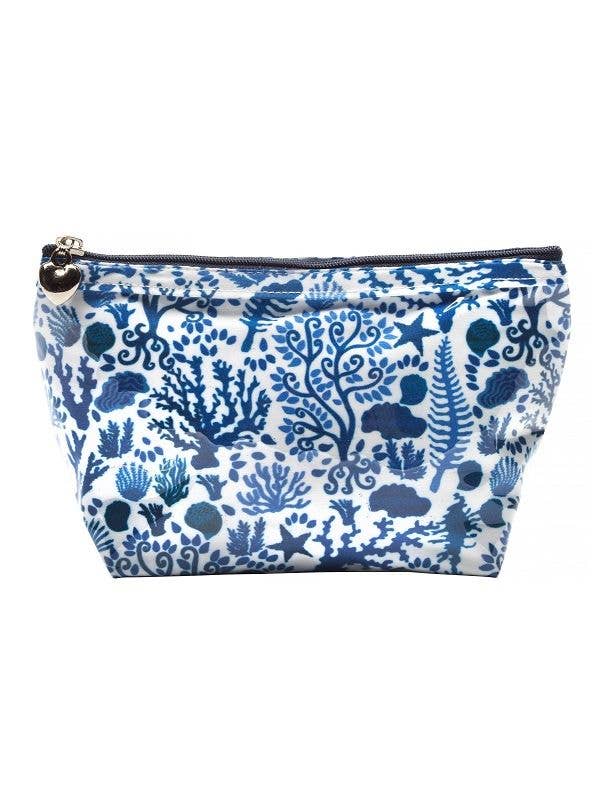 Jacaranda Living - Cosmetic Bag (Small) - Seashells (Blue)