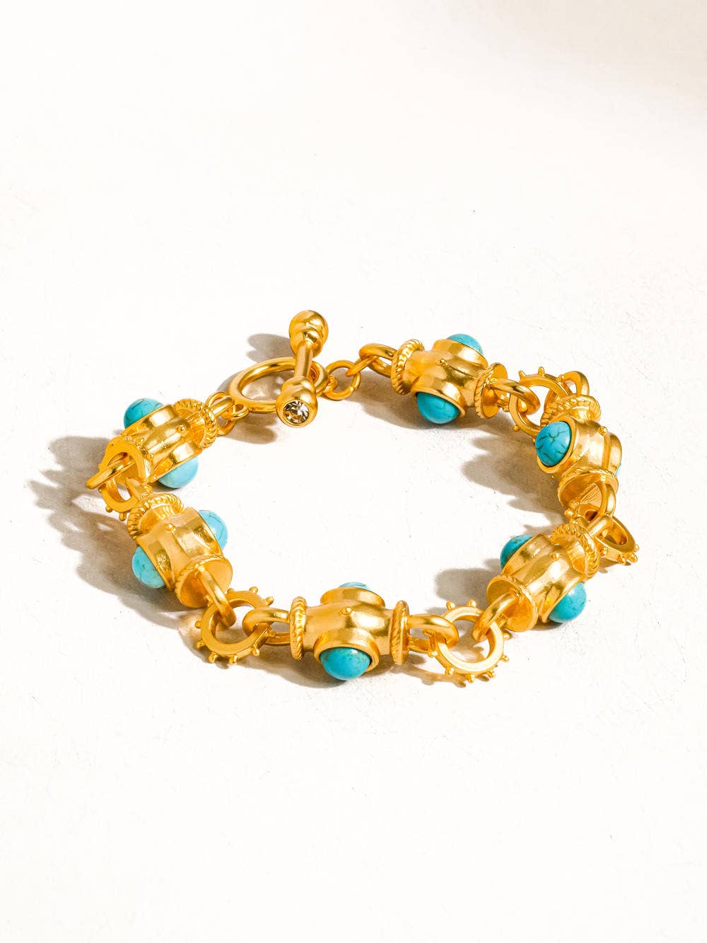 Flânerie by MAIQ - Atley 18K Gold Vintage Turquoise Bracelet: Turquoise