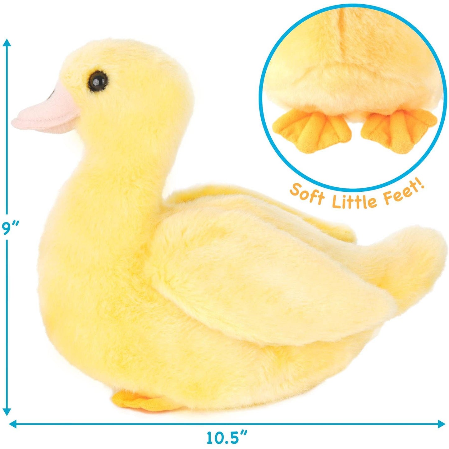 VIAHART Toy Co. - Dani the Duckling | 11 Inch Stuffed Animal Plush | By Tiger