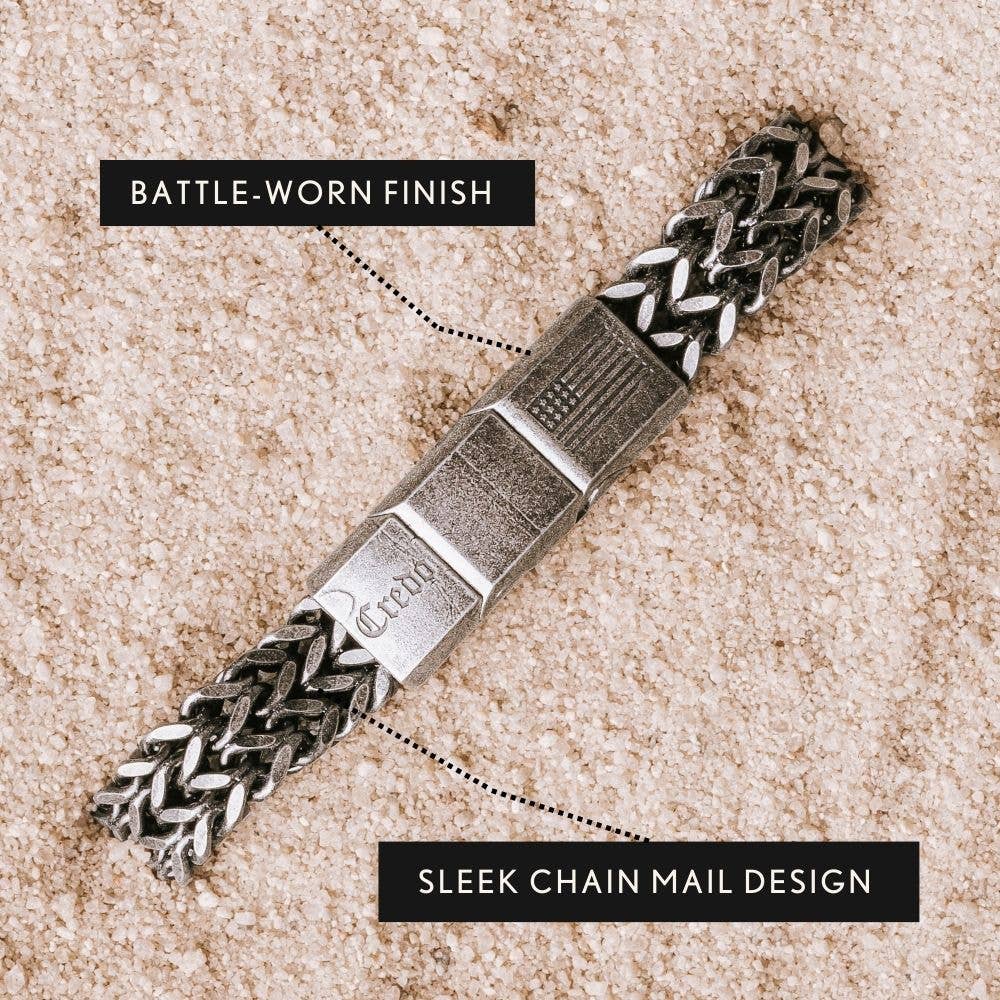 The Hero Company - The Hero Company- Knight's Creed BELIEVE Credo Bracelet: Helps Pair Veterans with Service or Shelter Dogs- Faire
