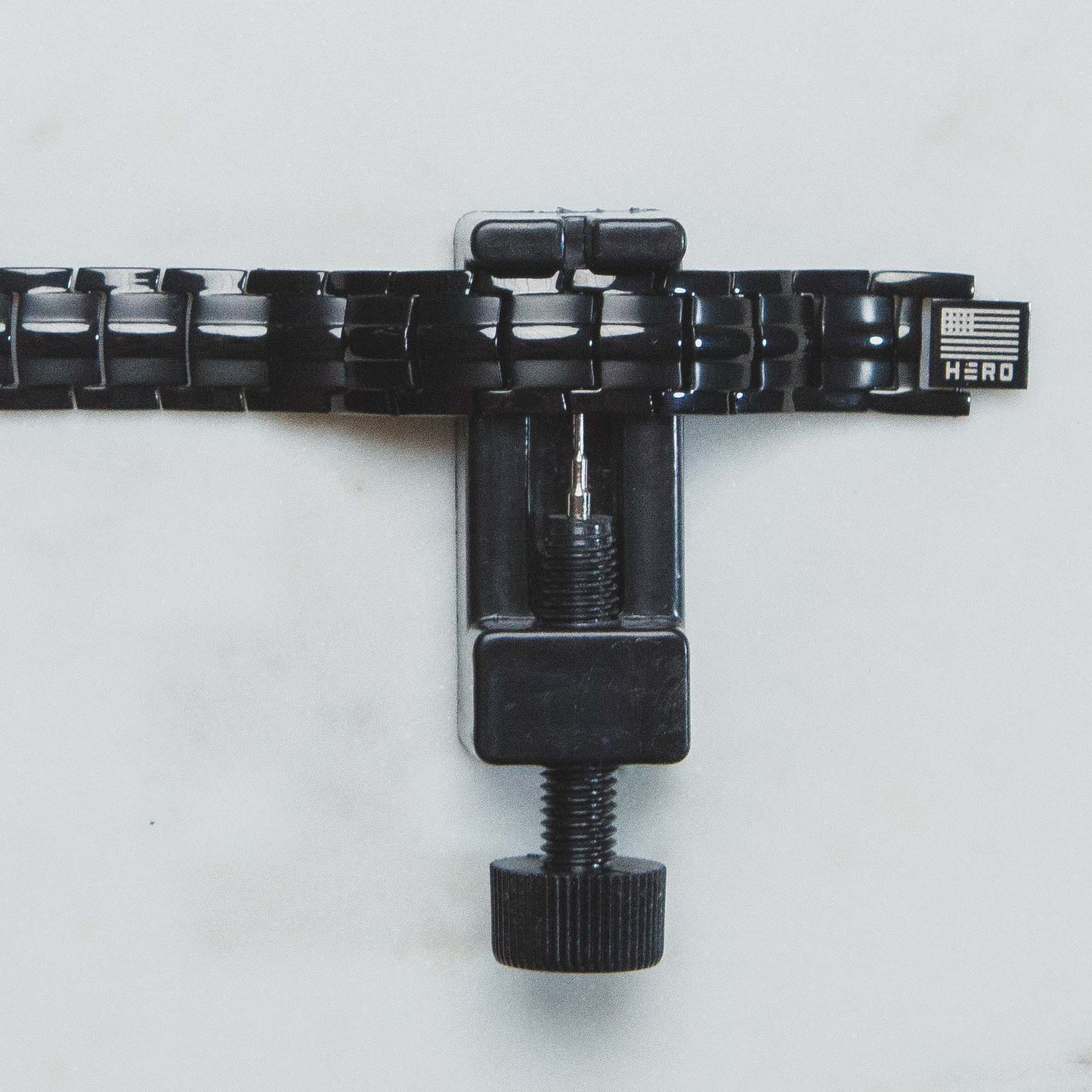 The Hero Company- Sherman Tank Track Titanium Magnetic Bracelet : Helps Pair Veterans With A Service Dog Or Shelter Dog- Faire