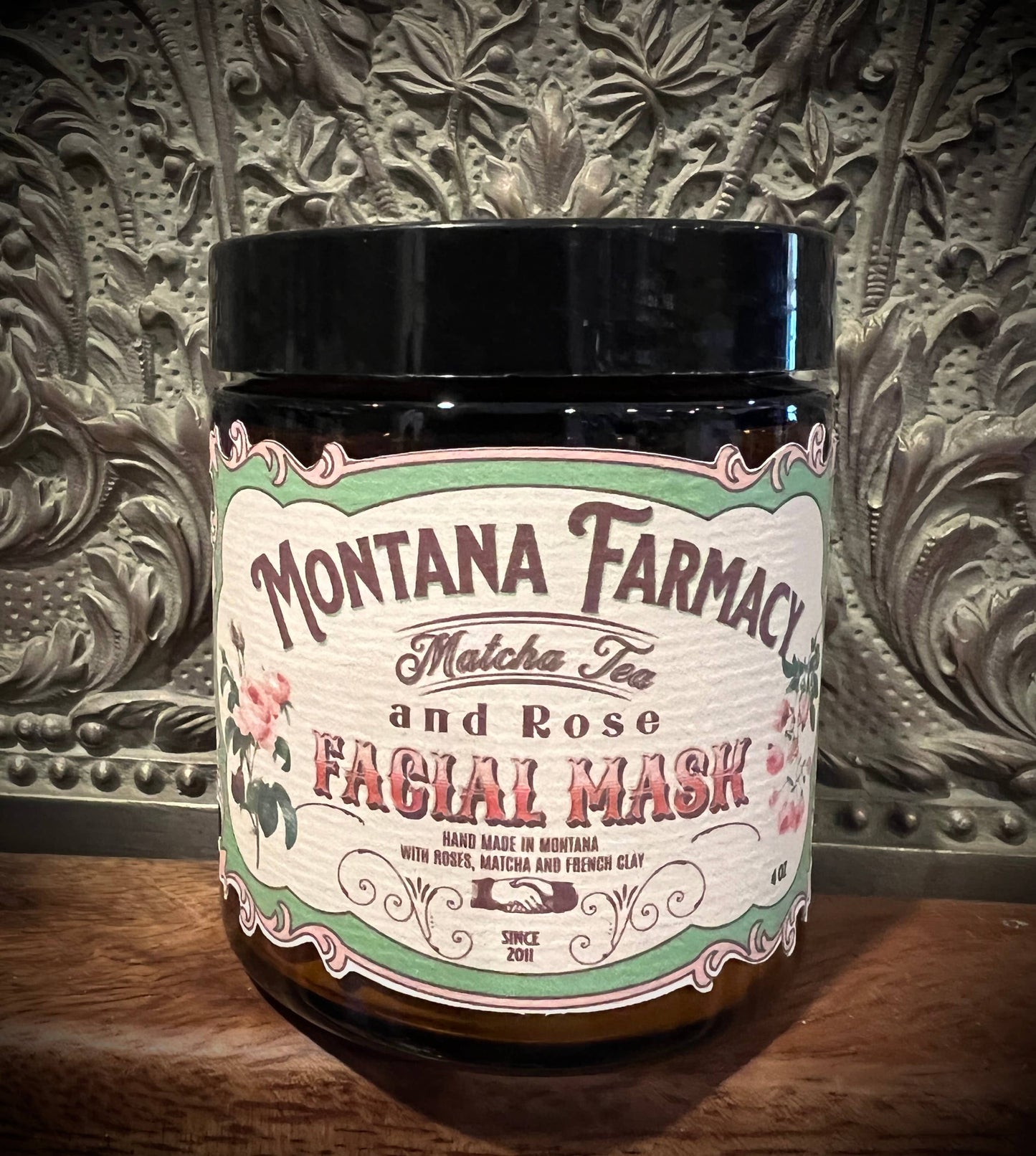 Matcha Rose & French Clay facial mask Old Fashioned