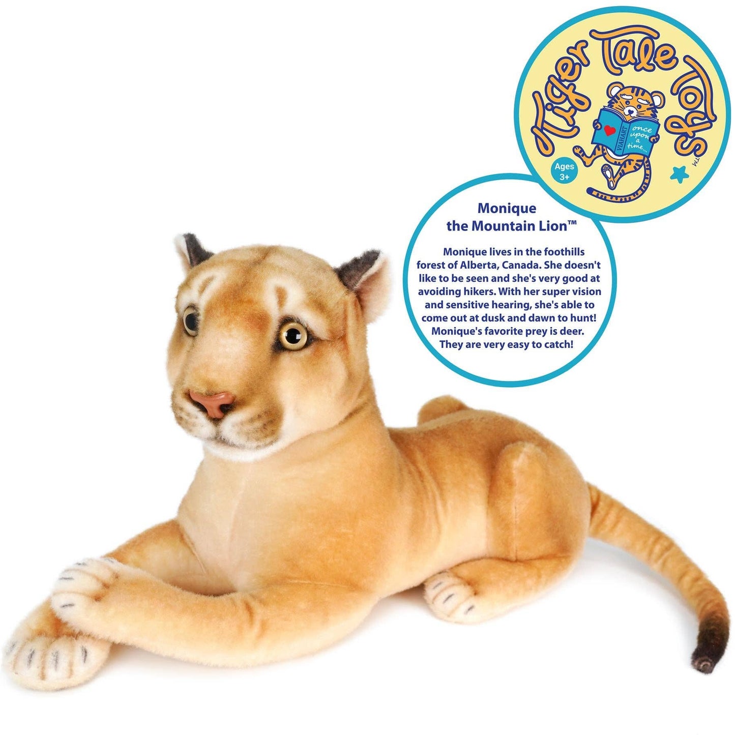 Monique the Mountain Lion | 18 Inch Stuffed Animal Plush