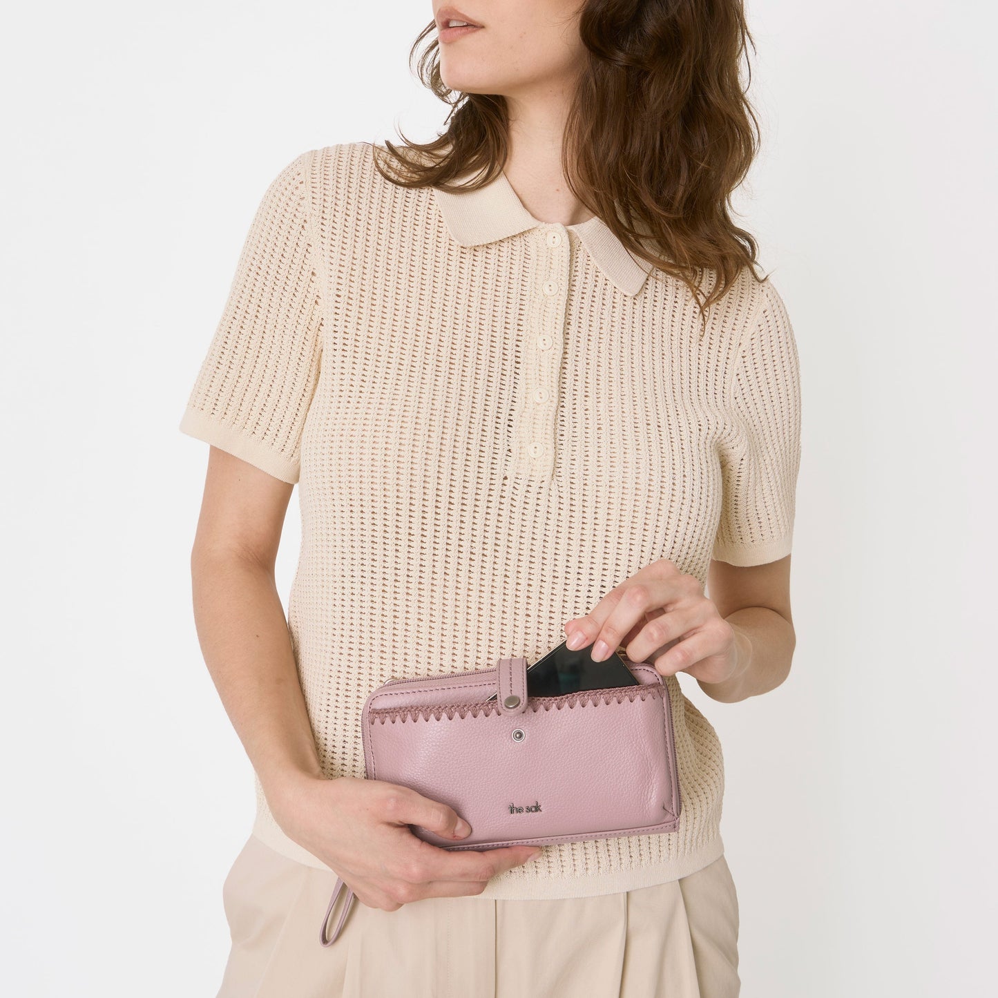 Iris Smartphone Wallet - Leather - Rosewood