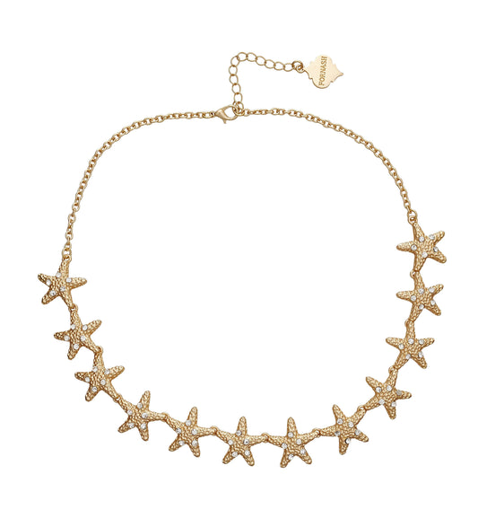 Brush Gold Boca Necklace