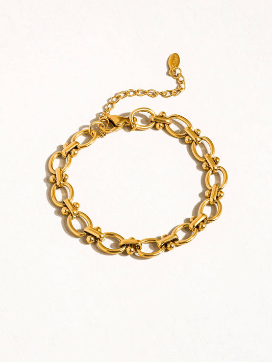 Flânerie by MAIQ - Dawson 18K Gold Non-Tarnish Braided Chain Bracelet: Yellow Gold
