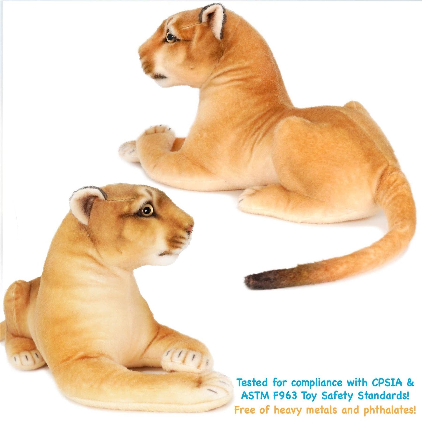 Monique the Mountain Lion | 18 Inch Stuffed Animal Plush