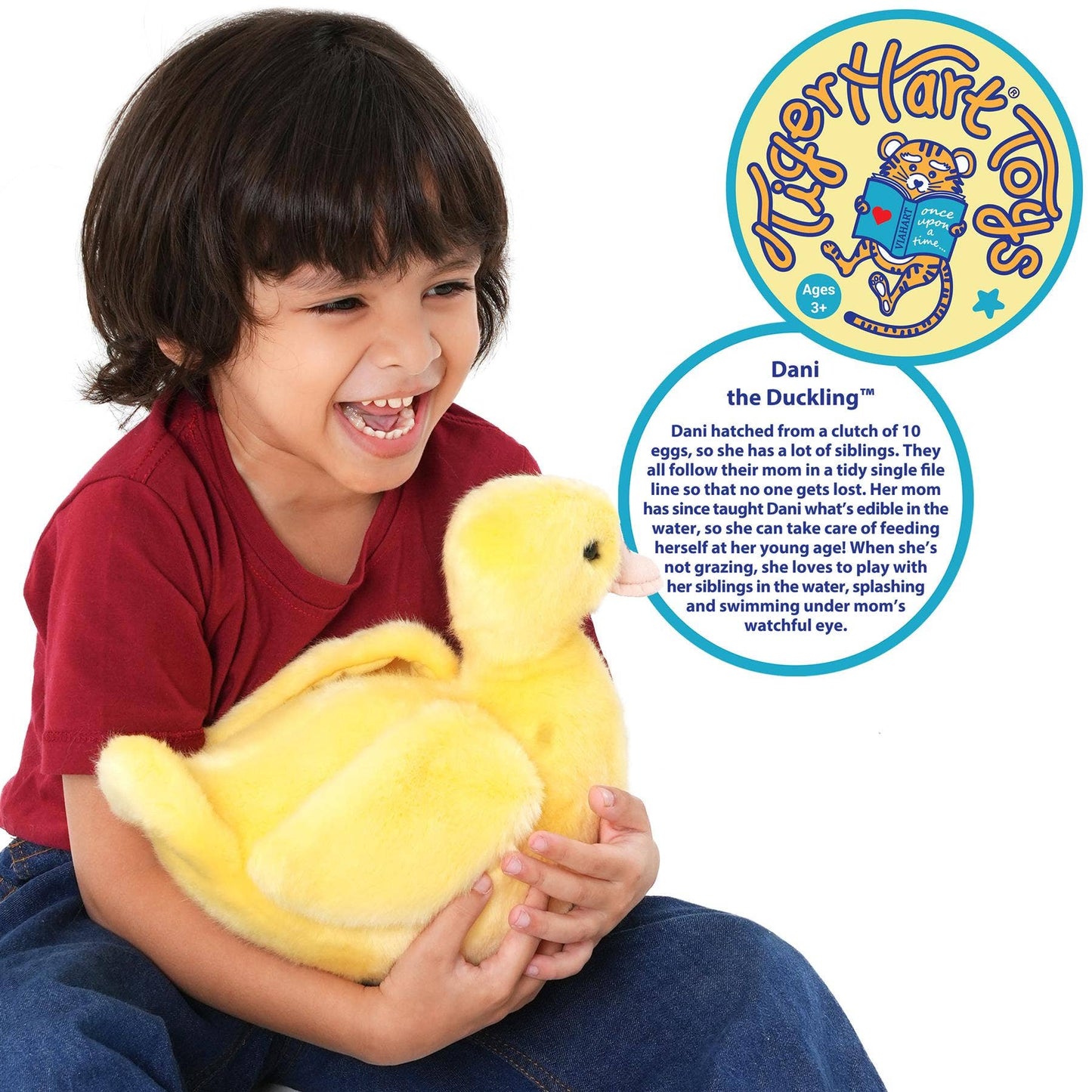 VIAHART Toy Co. - Dani the Duckling | 11 Inch Stuffed Animal Plush | By Tiger