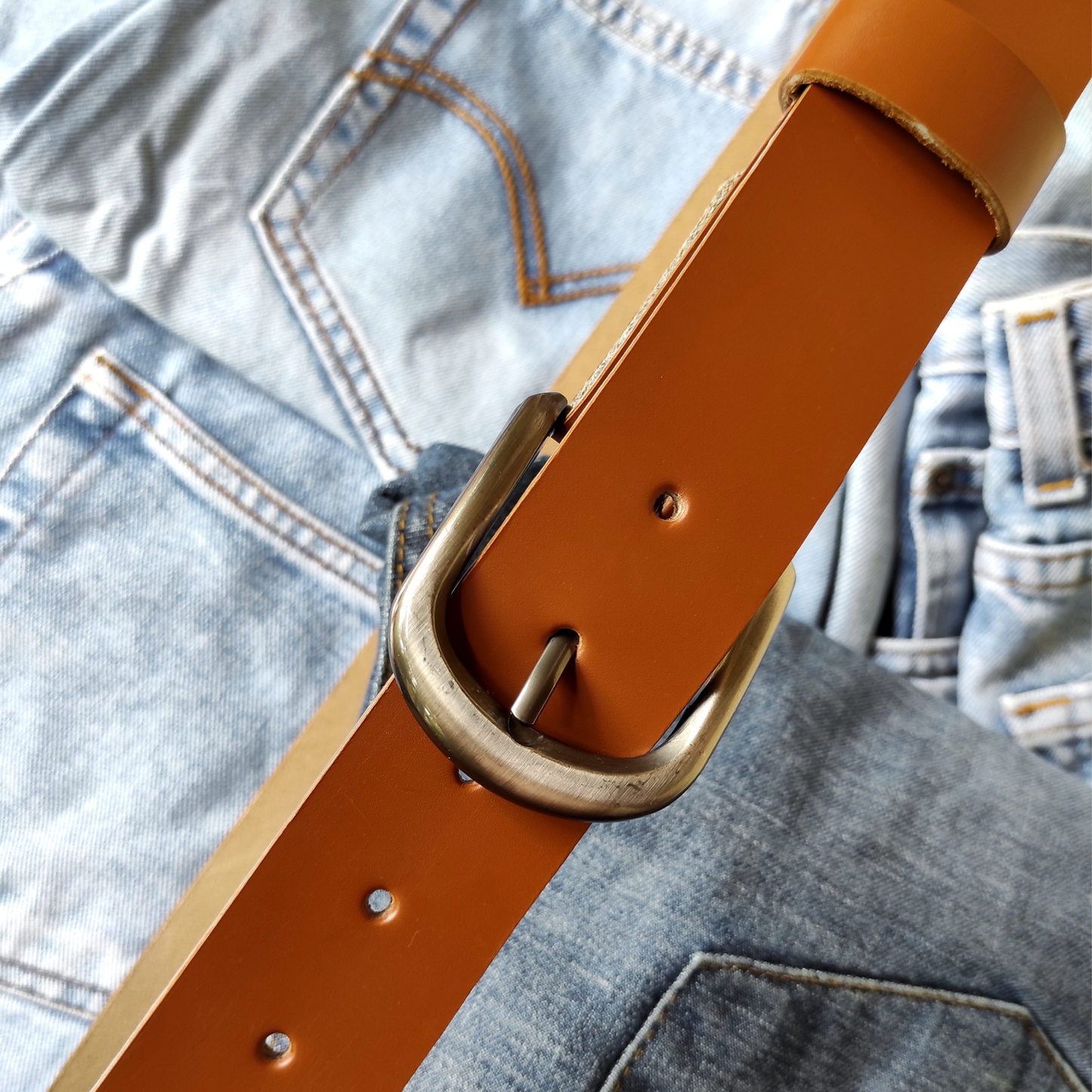 Gena Full Grain Leather Belt: 32