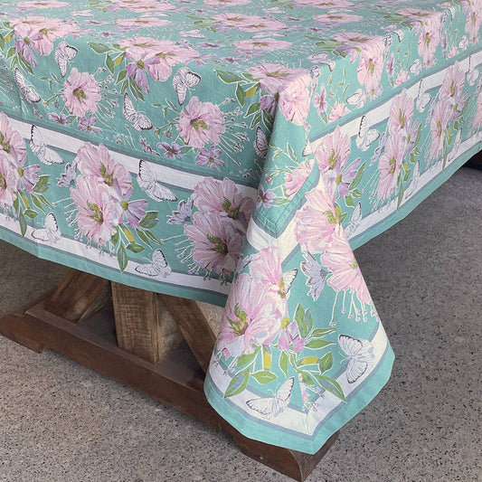 Bethany Blue Tablecloth: Multi / 60"X60"