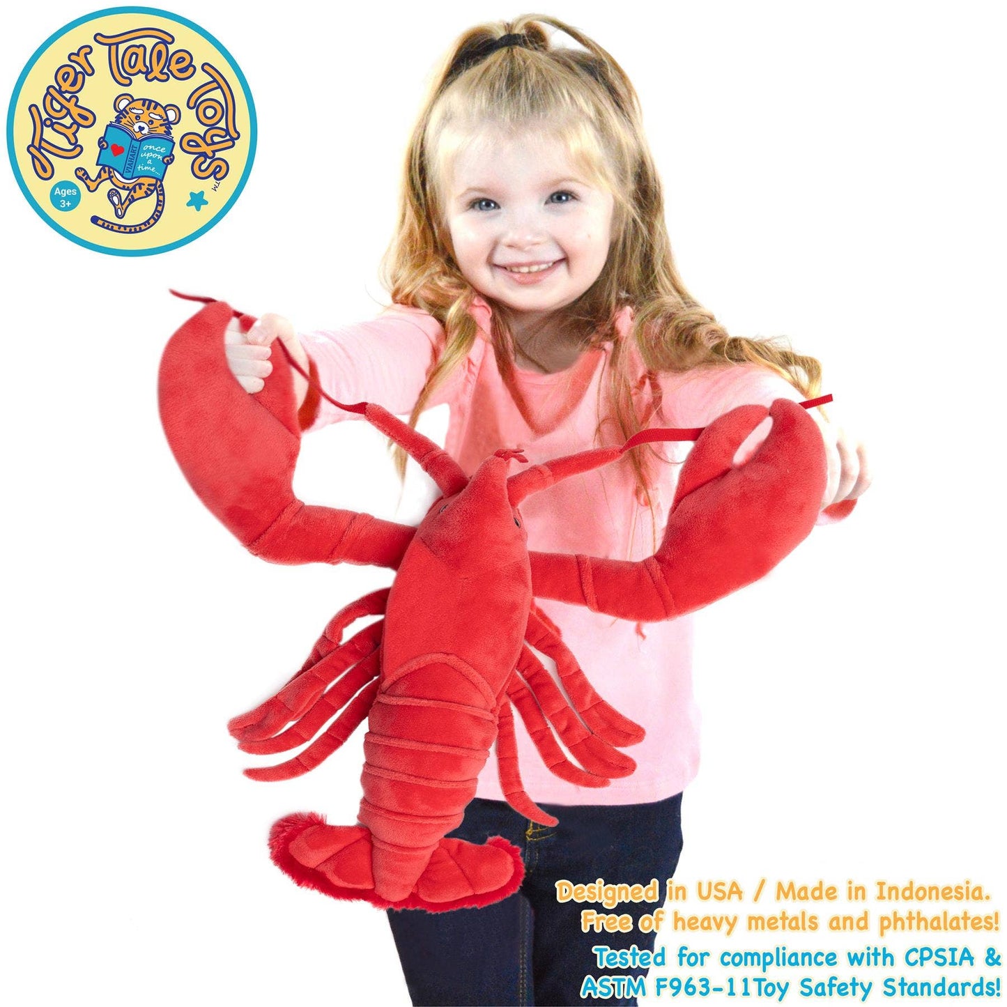 VIAHART Toy Co. - Lenora The Lobster | 13 Inch Stuffed Animal Plush | By Tiger