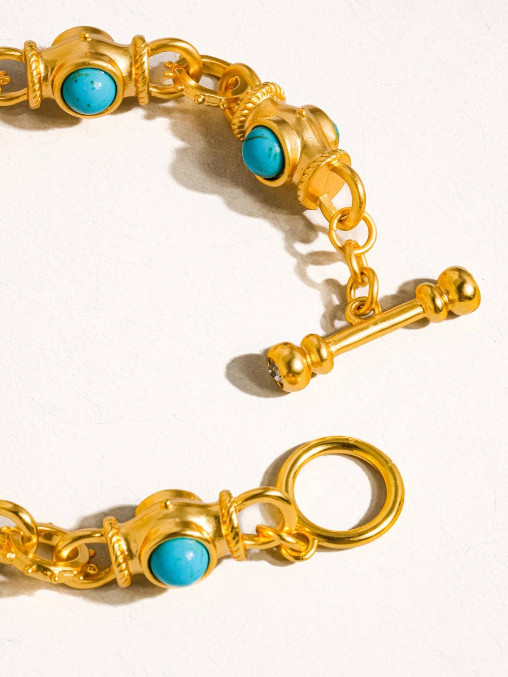 Flânerie by MAIQ - Atley 18K Gold Vintage Turquoise Bracelet: Turquoise