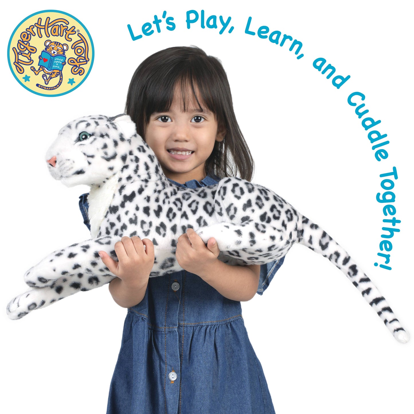 VIAHART Toy Co. - Sinovia The Snow Leopard - Squeeze Me! | 17 Inch Stuffed Ani