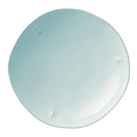 La Rocher Bee Ceramic Pasta Plate Set- 4: Blue