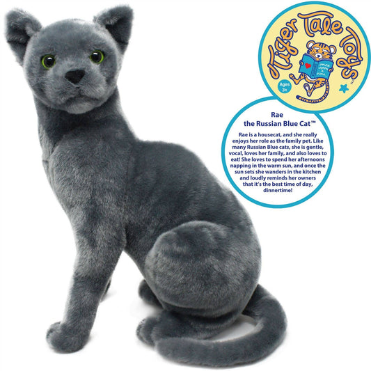 VIAHART Toy Co. - Rae The Russian Blue Cat | 13 Inch Stuffed Animal Plush