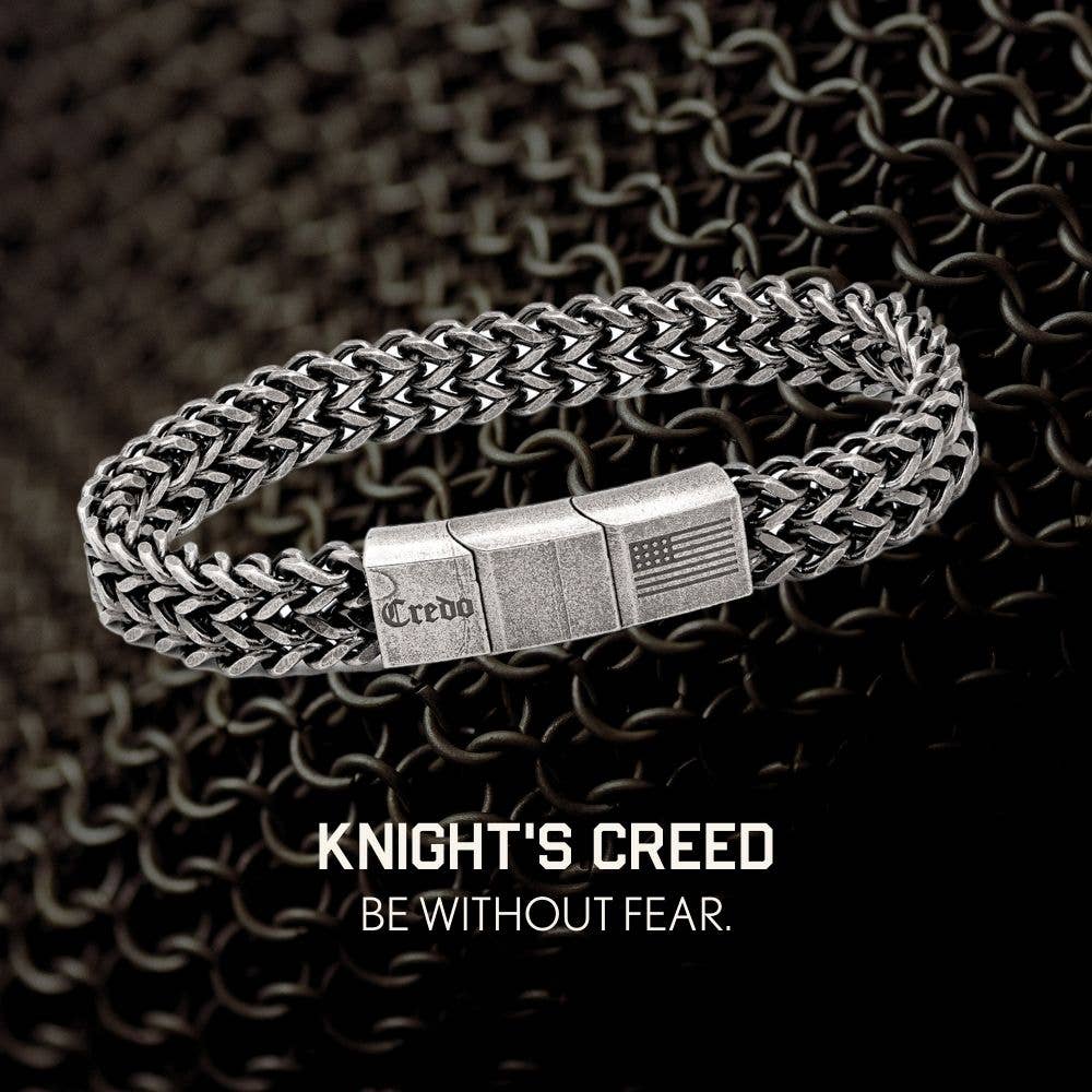 The Hero Company - The Hero Company- Knight's Creed BELIEVE Credo Bracelet: Helps Pair Veterans with Service or Shelter Dogs- Faire