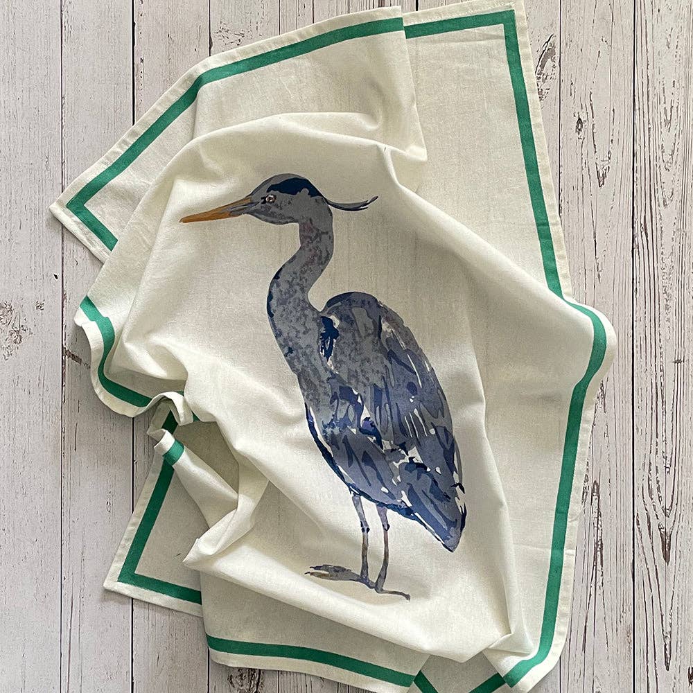 Heron Floursack Kitchen Towel S/2: Multi / KT