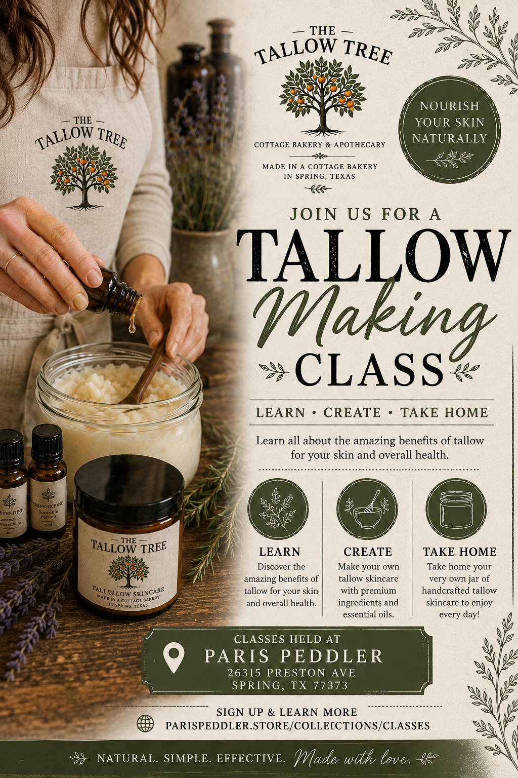 Tallow Skincare Making Class