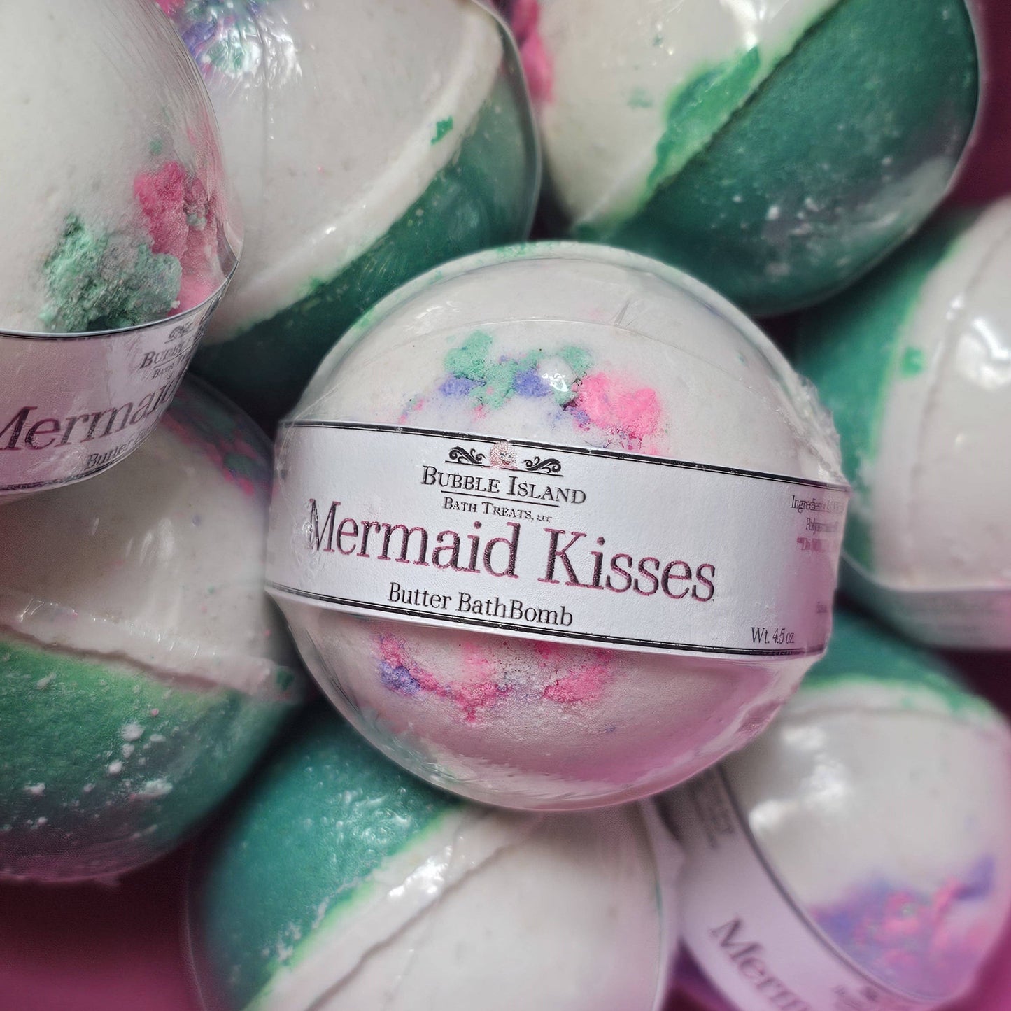 Bubble Island Bath Treats - Bath Bomb - Mermaid Kisses