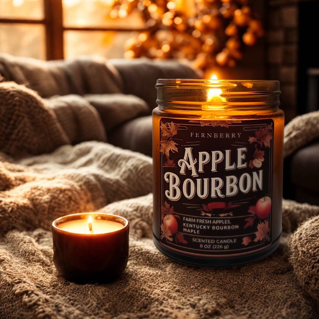 Apple Bourbon Wood Wick Candle | Fall Collection