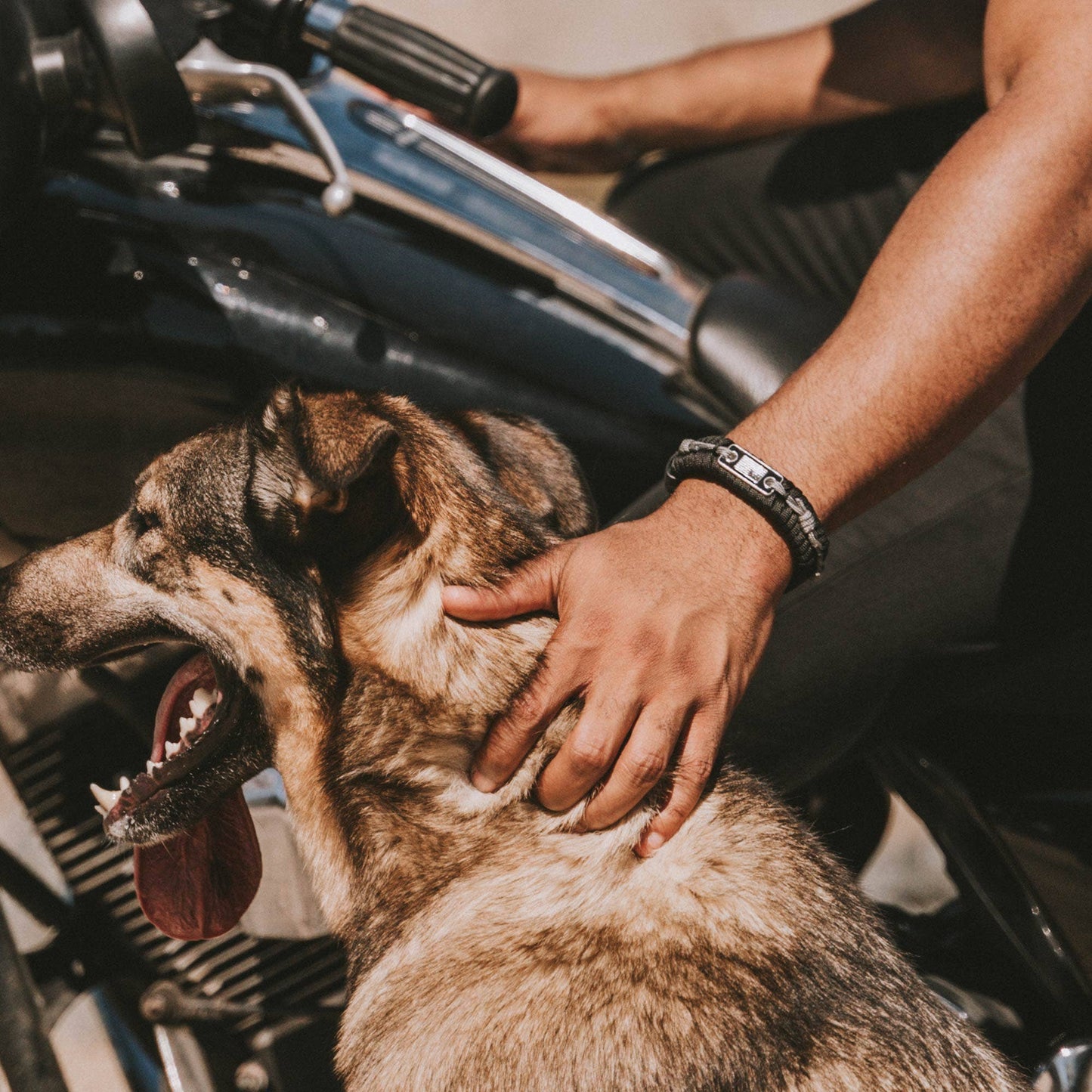 The Hero Company- Never Surrender Barbed Wire Paracord Bracelet: Helps Pair Veterans With A Service Dog Or Shelter Dog- Faire