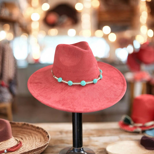 Wild Indigo - Hand Crafted Turquoise Macrame Hat Band 