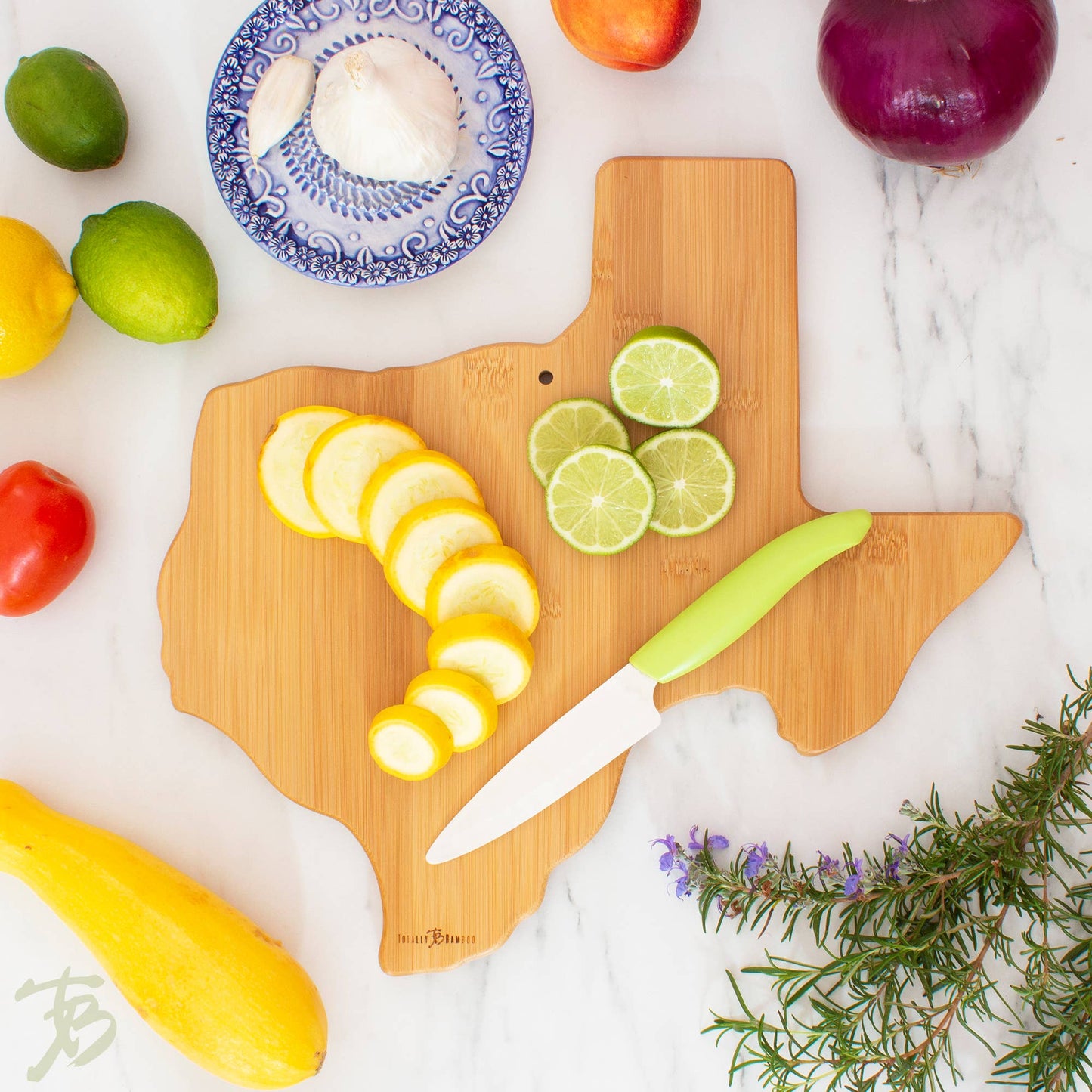 Destination Texas State-Shaped Serving & Cutting Board