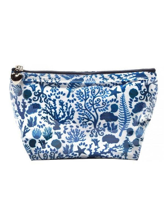 Jacaranda Living - Cosmetic Bag (Small) - Seashells (Blue)