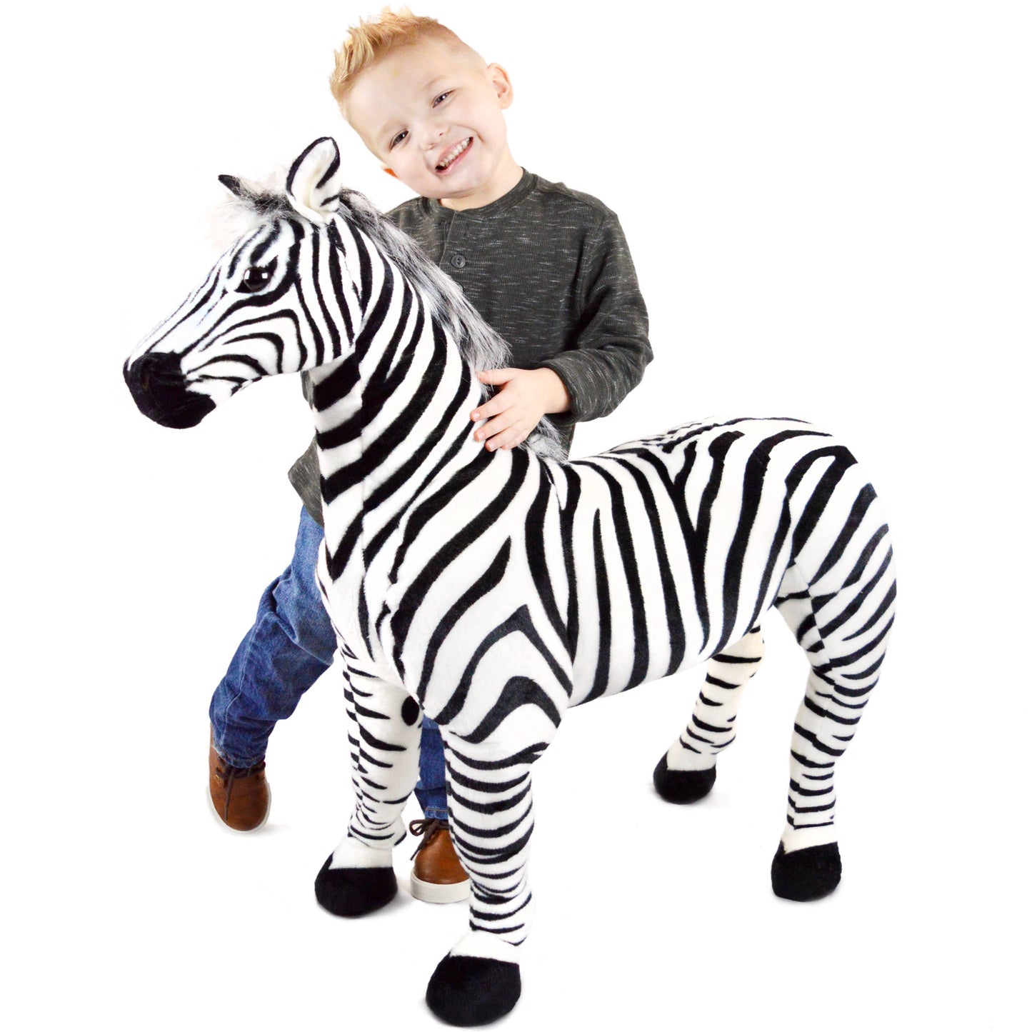 VIAHART Toy Co. - Zelassie The Zebra | 31 Inch Stuffed Animal Plush