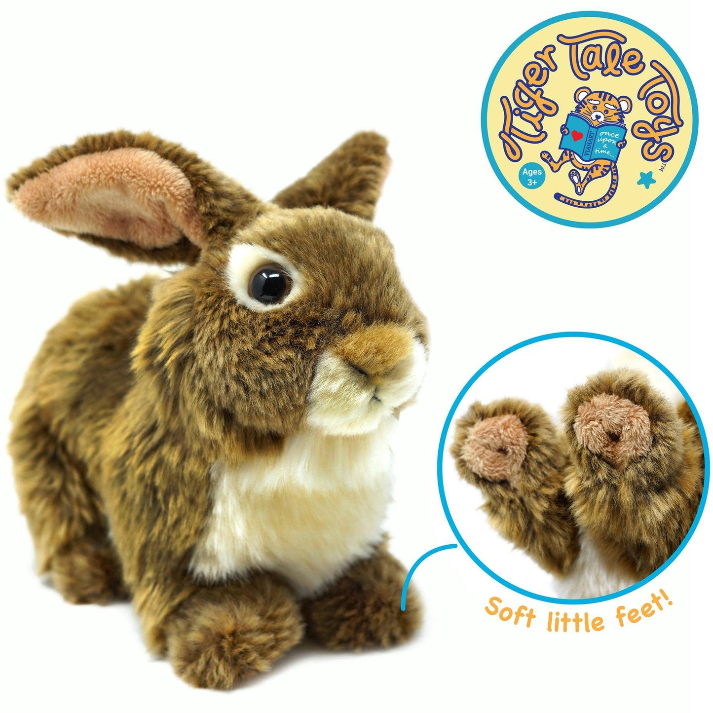 VIAHART Toy Co. - Brigid the Brown Rabbit | 10 Inch Stuffed Animal Plush