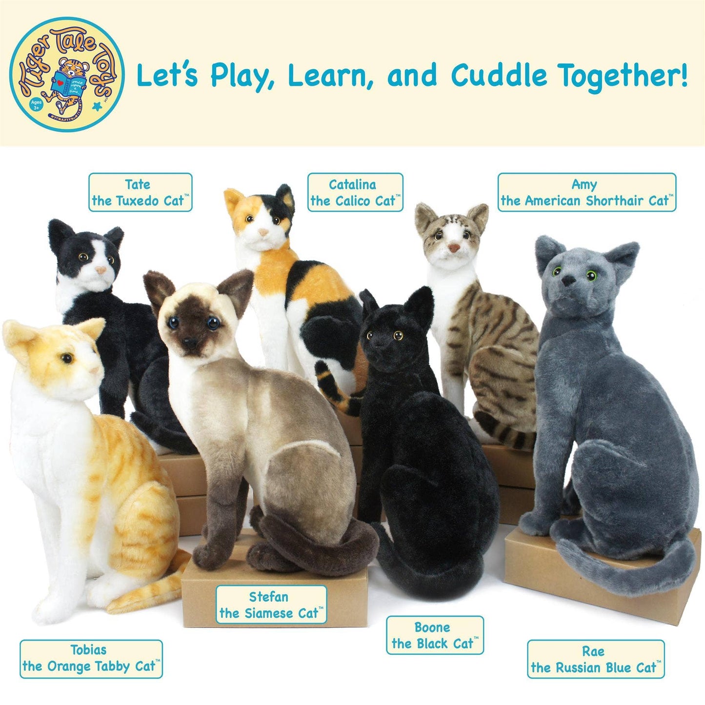 Tate The Tuxedo Cat | 14 Inch Stuffed Animal Plush