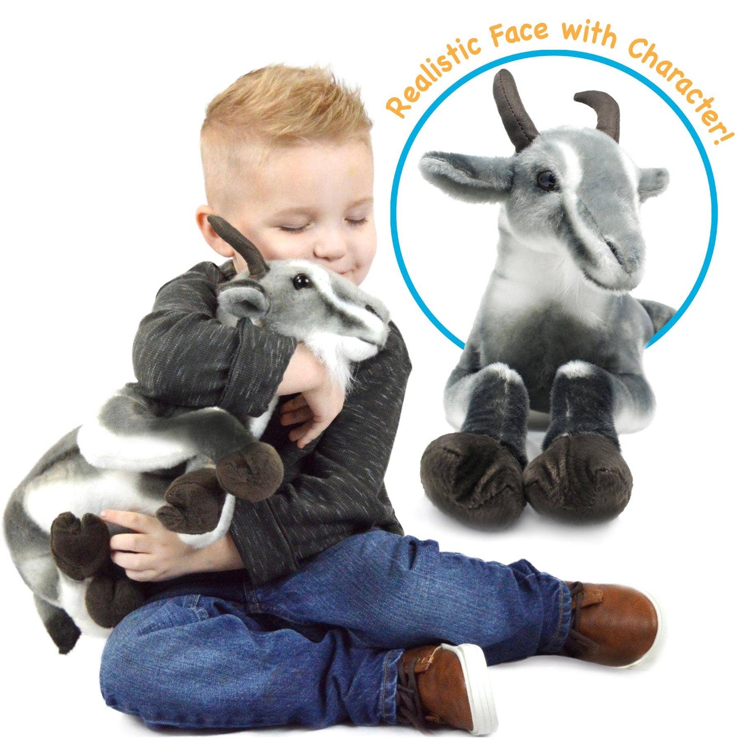 VIAHART Toy Co. - Patrick The Pygmy Goat | 18 Inch Stuffed Animal Plush